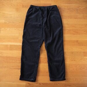 Carhartt WIP Flint Pant Mens Black Corduroy Elastic Waist Workwear Large 1029164